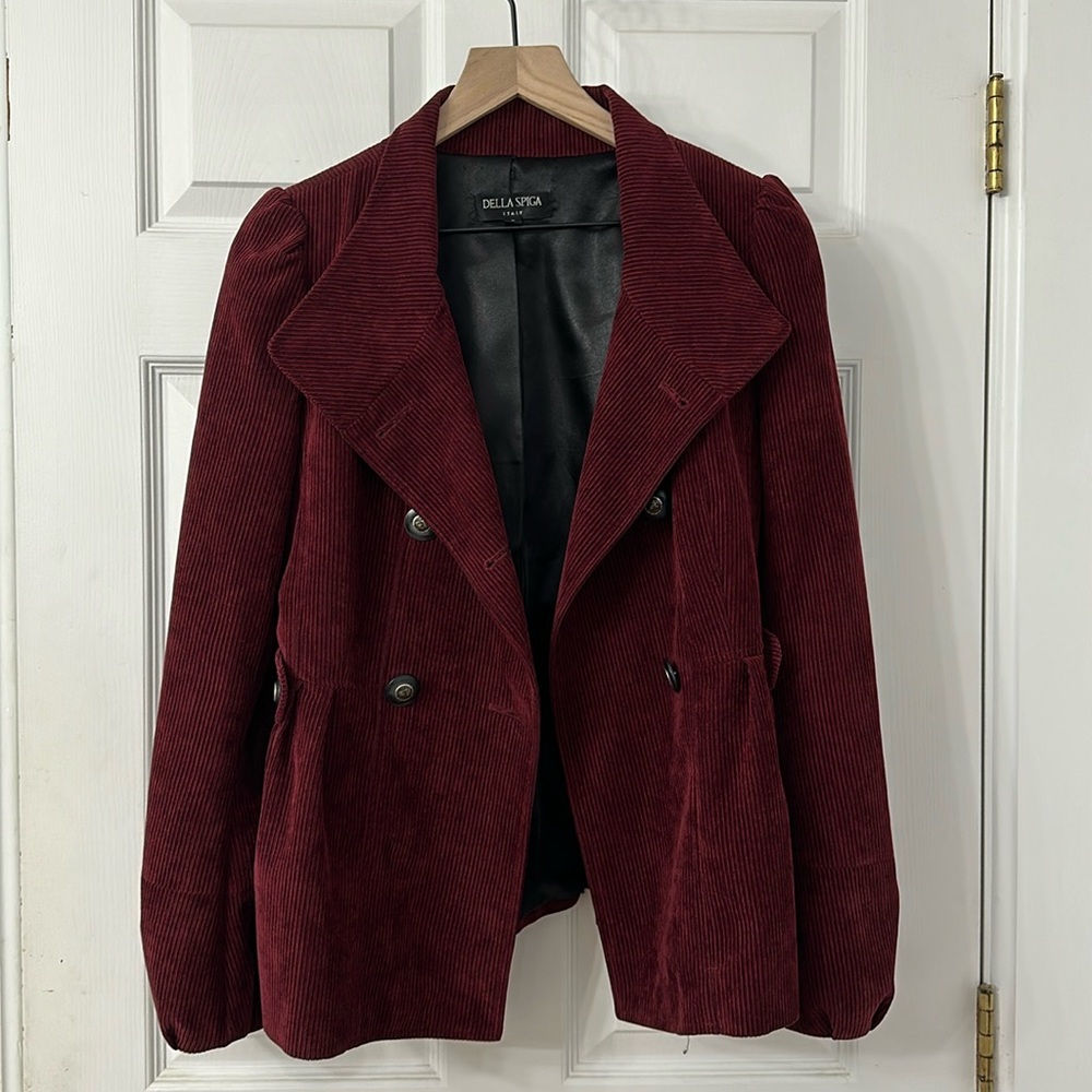 Della Spiga corduroy blazer size 4. Excellent condition